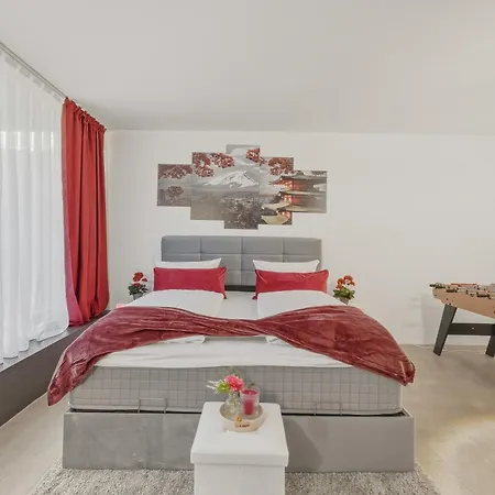 Appartement Grand Deluxe 23j - Seesicht - Billiard - Bbq - Trambolin - Tischkicker - Playstation 4 - Panorama Exklusive Ohningen
